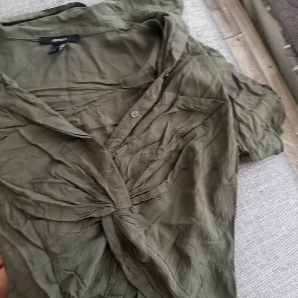 Forever 21 Khaki Blouse